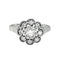 Bague 64 Bague marguerite en or blanc 18 carats avec diamants 58 Facettes 1720542CN
