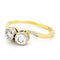 Bague 50.5 Bague Toi et Moi en or jaune 18 carats et platine, diamants 58 Facettes 5313ECE474A6486682BAC5A47E2D50B7