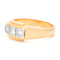 Bague 61 Bague trilogie en or blanc et or jaune 18 carats, diamants 58 Facettes 6A6425E36CD842E88C0D2E6E1AA79B92