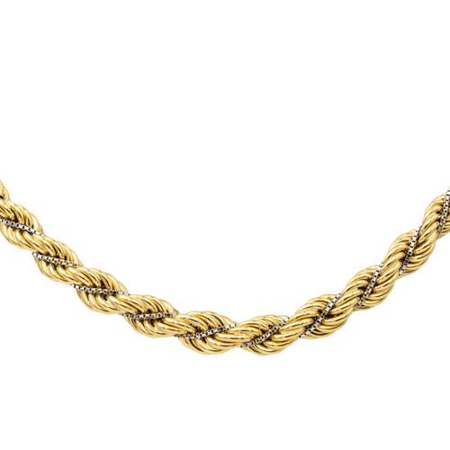 Collier Collier Or jaune, Or blanc 58 Facettes 1732343CN