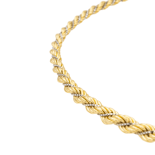 Collier Collier Or jaune, Or blanc 58 Facettes 1732343CN