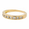 Bague 51 Bague demi-alliance en or blanc 18 carats et diamants 58 Facettes 1733143CN
