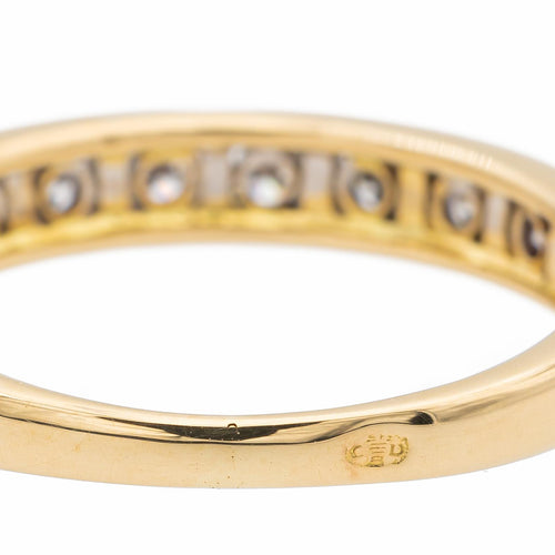 Bague 51 Bague demi-alliance en or blanc 18 carats et diamants 58 Facettes 1733143CN