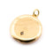 Pendentif Médaillon rond en or jaune 14 carats avec perle 58 Facettes 22C182E7D1AE4C7D9B2294EE59B3B514