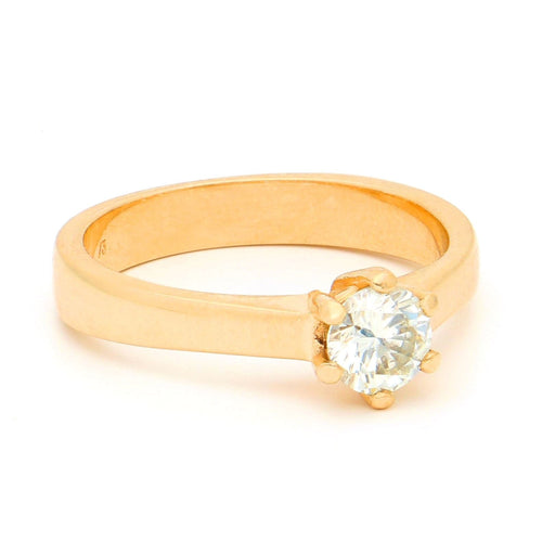 Bague 52 Bague solitaire en or jaune 18 carats et diamant 0,50 ct 58 Facettes 390F3040FCA3484EA0CB3540B3864FBF