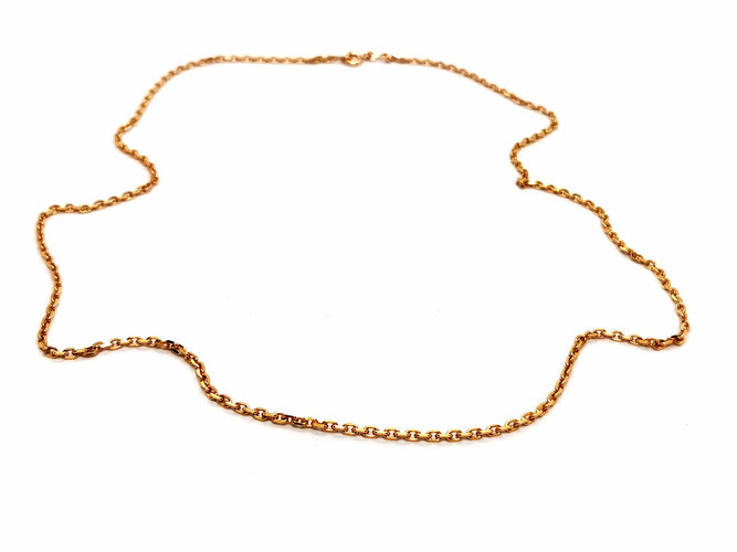 Collier Collier chaîne forçat en or jaune 18 carats 58 Facettes 1751327CN