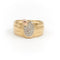 Bague 59 Bague en or jaune et or rose 18 carats pavée de diamants 58 Facettes 1751361CN