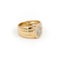 Bague 59 Bague en or jaune et or rose 18 carats pavée de diamants 58 Facettes 1751361CN