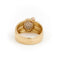 Bague 59 Bague en or jaune et or rose 18 carats pavée de diamants 58 Facettes 1751361CN