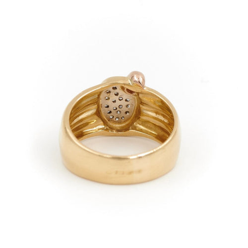 Bague 59 Bague Or jaune, Or rose Diamant 58 Facettes 1751361CN