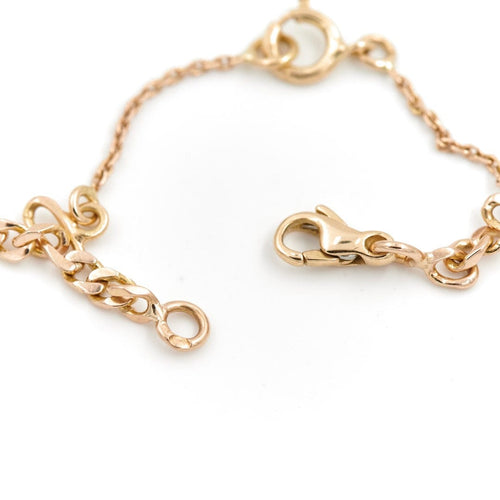 Collier Collier maille alternée 3x1 en or jaune 18 carats 58 Facettes 1751425CN