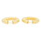Boucles d'oreilles Boucles d'oreilles créoles torsadées en or jaune 18 carats 58 Facettes 1751503CN