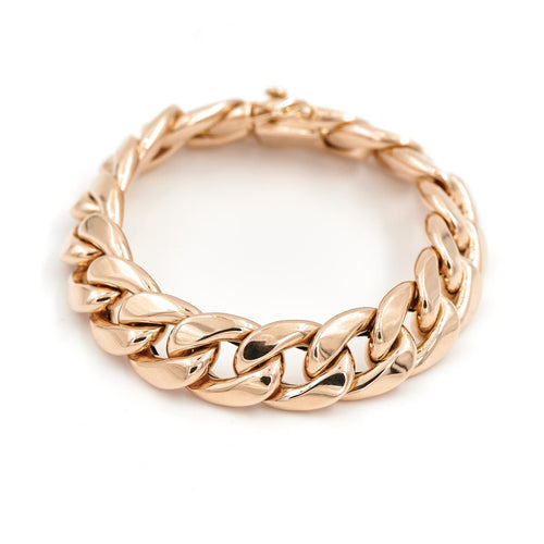 Bracelet Bracelet maille gourmette en or jaune 18 carats 58 Facettes 1752248CN