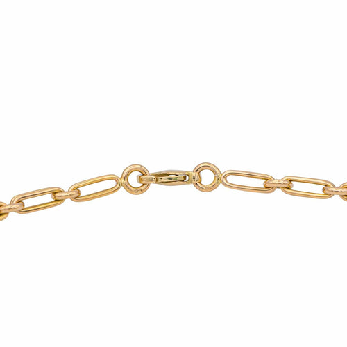 Collier Collier en or jaune 18 carats à maillons alternés 58 Facettes 1752352CN