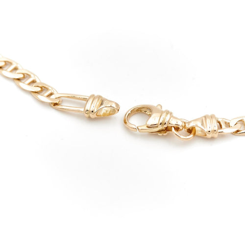 Collier Collier maille alternée en or jaune 18 carats 58 Facettes 1752495CN