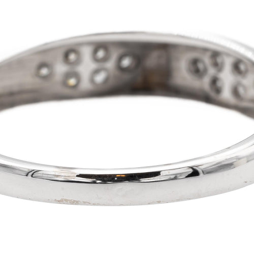 Bague 54 Bague en or blanc 18 carats sertie de diamants 58 Facettes 1752503CN