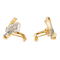 Boucles d'oreilles Boucles d'oreilles en or jaune et blanc 18 carats saphirs et diamants 58 Facettes 1752578CN