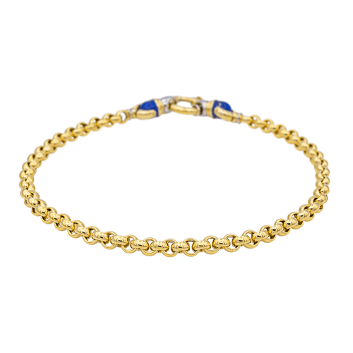 Collier Collier Or jaune Cornaline, Lapis lazuli 58 Facettes 1752772CN
