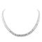 Collier Collier en or blanc 18 carats, maille souple 58 Facettes 1763144CN