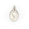 Pendentif Dorgay - Pendentif religieux ovale en or blanc 18 carats 58 Facettes 1783183CN