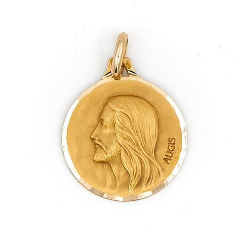 Pendentif Pendentif religieux - Médaille Christ en or jaune 18 carats 58 Facettes 1783184CN