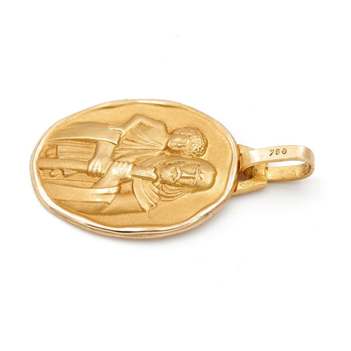 Pendentif Pendentif - Médaille religieuse Saint Christophe en or jaune 18 carats 58 Facettes 1783190CN