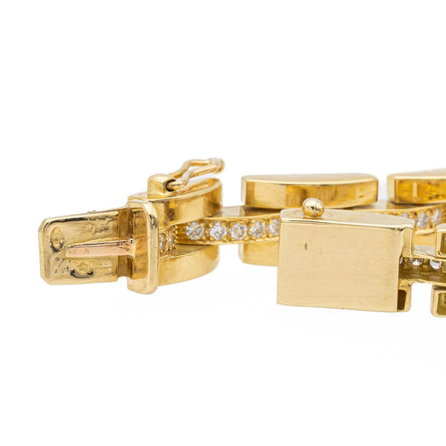 Bracelet Bracelet en or jaune 18 carats serti de diamants 58 Facettes 1783214CN