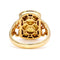 Bague 61 Bague treillis en or jaune 14 carats, diamants et émail 58 Facettes E9D02CAC82424A9E93FB62EBBFAA7096