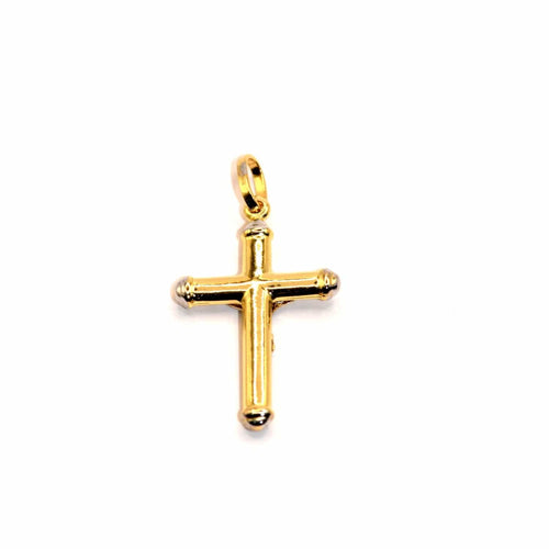 Croix bicolore avec Christ en or 18k 58 Facettes 93483032