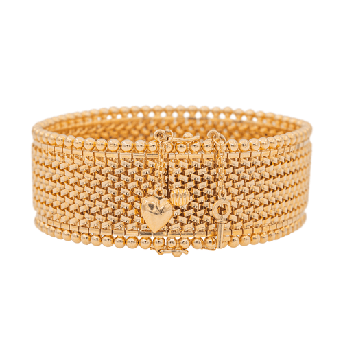 Bracelet Bracelet manchette en or rose 18 carats 58 Facettes 1791790CN