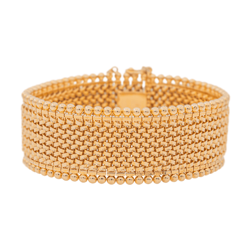 Bracelet Bracelet manchette en or rose 18 carats 58 Facettes 1791790CN