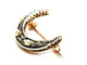 Broche Broche lune en or jaune 14 carats, argent, perles et diamants 58 Facettes 1791809CN
