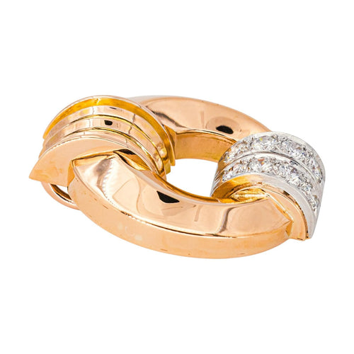 Pendentif Pendentif Or rose, Platine Diamant 58 Facettes 1801295CN