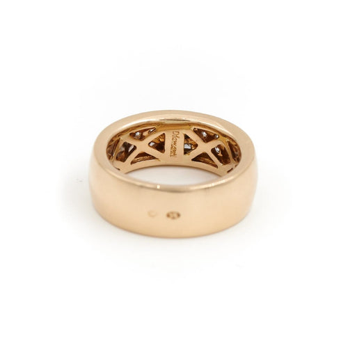 Bague 53 Damiani - Bague jonc Belle Époque en or jaune et blanc et diamants 58 Facettes 1807605CN