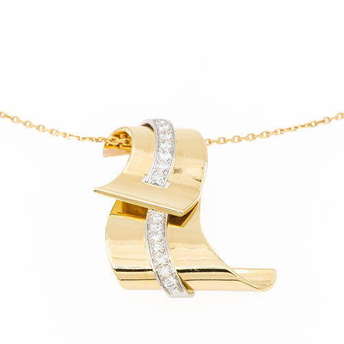 Collier Collier pendentif - Pendentif en or jaune 18 carats et diamants 58 Facettes 1807606CN