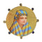 Broche Broche motif femme bédouine en or jaune 18K, diamants et saphirs 58 Facettes 18079-0229
