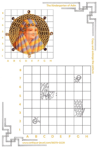 Broche Broche motif femme bédouine en or jaune 18K, diamants et saphirs 58 Facettes 18079-0229