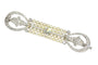 Broche Broche barrette Art déco en platine, diamants et perles 58 Facettes 18115-0042