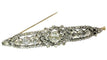 Broche Broche barrette antique en argent sur or rouge 14K et diamants 58 Facettes 18124-0158