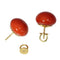 Boucles d'oreilles Boucles d'oreilles puces anciennes en or jaune 18K et corail rouge (vers 1900) 58 Facettes 18128-0051