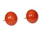 Boucles d'oreilles Boucles d'oreilles puces anciennes en or jaune 18K et corail rouge (vers 1900) 58 Facettes 18128-0051