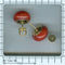 Boucles d'oreilles Boucles d'oreilles puces anciennes en or jaune 18K et corail rouge (vers 1900) 58 Facettes 18128-0051