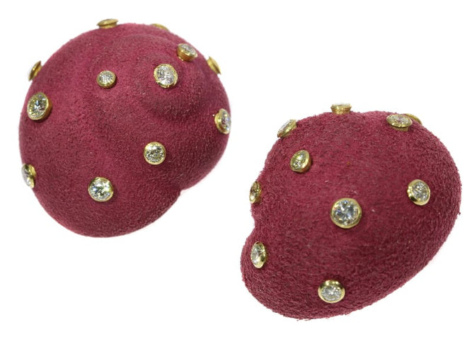 Boucles d'oreilles Christian Dior - Parure escargots en or jaune 18K et diamants 6,74 ct 58 Facettes 18134-0007