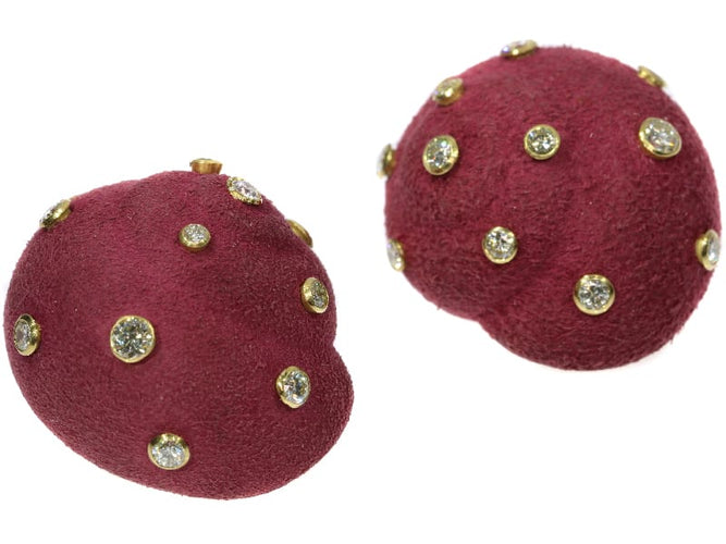Boucles d'oreilles Christian Dior - Parure escargots en or jaune 18K et diamants 6,74 ct 58 Facettes 18134-0007