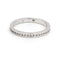 Bague 47 Bague demi-alliance en or blanc 18 carats et diamants 58 Facettes 1816319CN