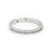 Bague 47 Bague demi-alliance en or blanc 18 carats et diamants 58 Facettes 1816319CN