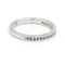 Bague 47 Bague demi-alliance en or blanc 18 carats et diamants 58 Facettes 1816319CN