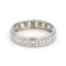 Bague 56 Alliance américaine - Bague en platine sertie de diamants 58 Facettes 1816558CN