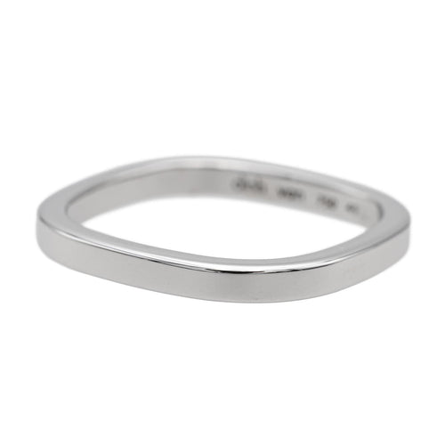 Bague 49 Dinh Van Bague Alliance Alliance carrée Or blanc 58 Facettes 1819466CN