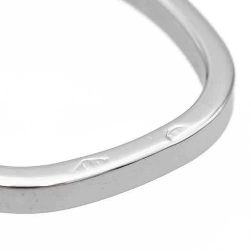 Bague 49 Dinh Van - Bague alliance carrée en or blanc 18 carats 58 Facettes 1819466CN